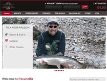 Tablet Screenshot of passion-biz.com